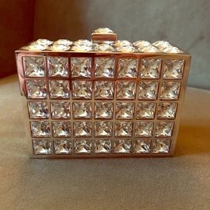 Judith Leiber Crystal Silver Handbag